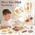 3-5 Playset 3 4 5 6 Airlab Toy Food for Toddler Pretend Play Kids Kitchen Breakfast Cutting Food Girl Boy Birthday Gift
