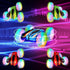 3Pcs Remote Control Car Toys for Kids, 2.4GHz RC Stunt Cars with Wheel Lights, 360° Rotating Cars (Blue+Red+Green)