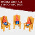 LYNX DND Dice Jail - Time Out Chair & Dunce Hat Punish Your Bad Accessories/Gift for Dungeons and Dragons, Works with