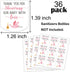 EKSPLODI Hand Sanitizer Labels Thank You for Showering Our Little One with Love Stickers, Baby Shower Favor Stickers
