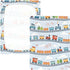 CZXW 52" 28" Cartoon Playful Trains Crib Sheets Fitted x Natural Cotton Soft & Breathable for Baby Crib Mattress