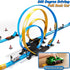 LILYBUDS Set 3-5 4-7, 4 4-6 8-12 Toy Car Race Track for Boys Kids Age Race Tracks with High-Speed Pull Back Race Cars