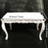 seteu 1:6 Set, Miniature Scale White Victorian Dining Table and Chair Dollhouse Furniture, Decorative Accessories