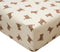 Ali+Oli Teddy Bear Print Muslin Fitted Crib Sheet, Soft Breathable Cotton, 52