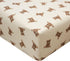 Ali+Oli Teddy Bear Print Muslin Fitted Crib Sheet, Soft Breathable Cotton, 52
