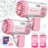 Dolanus Bubble Gun 2 Pack - Bubble Maker Blower Toy for Kids 3-8 Years Old, Indoor Outdoor Birthday Party