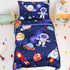 Set Set, 4 Sets SWESEN Toddler Bedding for Boys, Blue Space Toddler Boy Bedding Soft & Lightweight Piece Toddler
