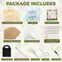 GTQYYF 11"x11" 10 Flower Press Kit Large, Layers Wooden Flower Pressing Kit for Adults & Teens, DIY Bouquet