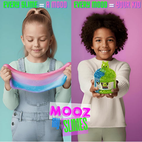 Kit10 Pack 512, MOOZ Ultimate Slime Cloud Dough, Crunchy, Butter & Jelly Mini Slimes, Non-Sticky & Scented, Kawaii