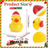 kapeiluo 50Pcs Mini Resin Ducks, Mini Christmas Ducks Miniature Duck Figures Ornament for Craft, Dollhouse, Garden