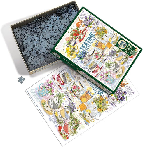 Cobble Hill 1000 Piece Puzzle - Tea Time - Sample Poster Included