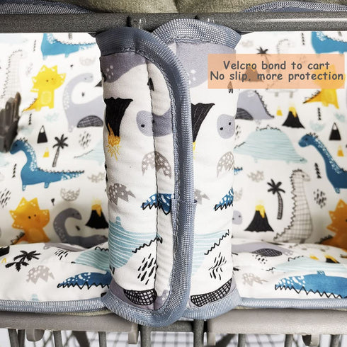 Cozy Shopping Cart Cover for Baby/Toddler, High Chair Cover, with Removable seat positioner, Dinosaur
