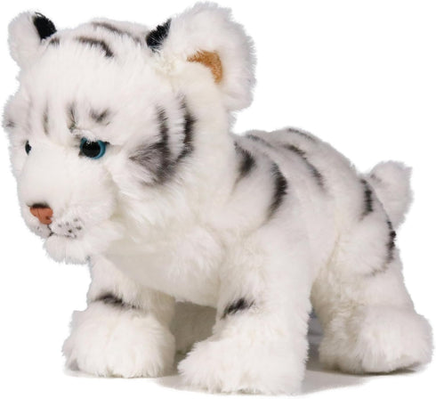 Ice King Bear Baby Tiger Stuffed Animal 10 Inches Cute Plush Toy (White)
