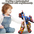 5-in-1 Transforming Vehicles Playset with Motorcycles, Planes, Go-Karts - STEM Stacking Car Kit for Kids Birthday Gift