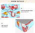 CZXW 52" 28" Cartoon Fire Engine Crib Sheets Fitted x Natural Cotton Soft & Breathable for Baby Crib Mattress