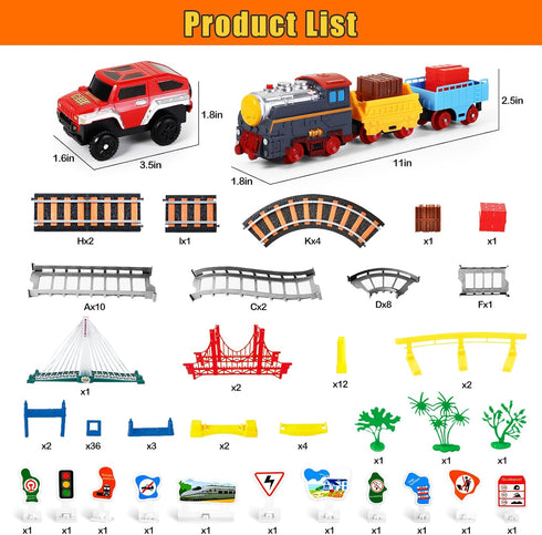 Set 4-8, 3 4 5 6 3-5, 4-7 Letapapa Electric Train for Kids Ages Christmas Birthday Gifts for Year Old Boys, Train