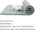 Set PESAAT Cotton Baby Swaddle Hat Newborn Infant Hats Receiving Blankets for Baby Boys Girls