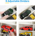 1/64 48-Slot Saichotoy Storage Case for Hot Wheels - Carrying Display Case for Scale Toy Cars, Double-Sided Transparent