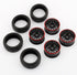 4PCS RC Racing Rubber Tires - Fit HSP HPI 9068-6081 1/10 Car On Road Wheel Rim