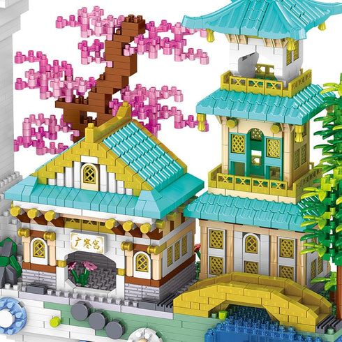 Moon Palace Building Blocks Set, 3661 Pcs Famous Chinese Fable Architecture Educational Toys for Kids and Adults