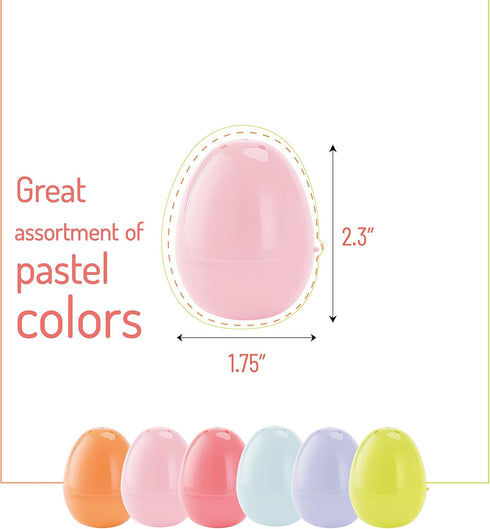 Mr. Pen Fillable Easter Eggs, 48 Pack Bright Color Plastic Eggs for Easter Egg Hunts