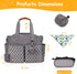 w/14 2 Moclever Diaper Bag Tote Baby Diaper Bag Pockets Burp Cloths, Multifunctional Diaper Changing Tote Bag