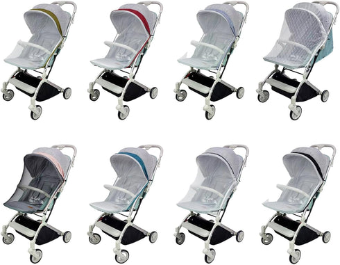 RSHuiOUXX Strollers Net Breathable Full Coverage Baby Net for Baby Carriers Pushchair Pram Pushchair Canopy