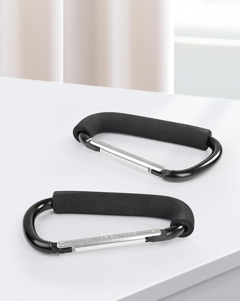 2 Pack Stroller Hooks, 6.3" Large Clip for Hanging Bags and Shopping, Stroller Accessories for Mommy