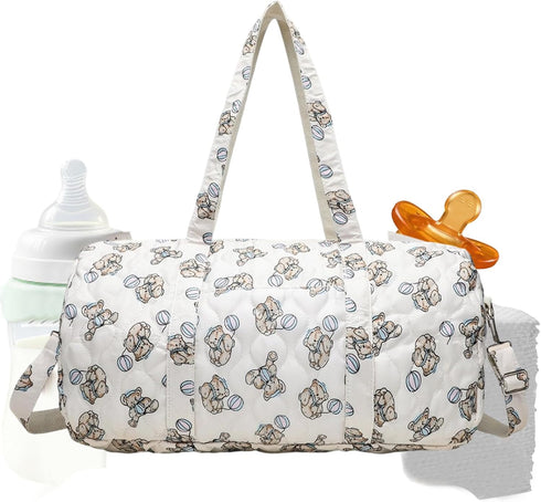Generic 48cm, Quilted Duffle Bag, With Thoughtful Quilted Fabric, B Aby Hospital Bag, Maternity Hospital Carrier