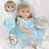 Realistic 22 Inch Reborn Baby Doll - Silicone Full Body American Girl, Weighted Soft Toy Birthday Gift Set for Over 3