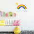 DECOWALL SG2-1713 Rainbow and Clouds Kids Wall Stickers - Wall Decals Peel and Stick Removable for Kids Nursery Bedroom