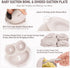 Set Set (10 Baby Weaning - Silicone Toddler Feeding Pcs) with Adjustable Bib, Suction Bowl, Plate, Fork, Spoon, Water