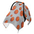 Mazeann Basketballs Sports Grey Car Seat Cover Baby Breathable Soft Infant Carseat Covers