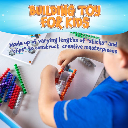 POPULAR PLAYTHINGS Clipstix Deluxe, 150 Pieces Set