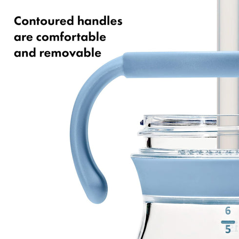 6 oz. 2 Pack OXO Tot Transitions Straw Cup with Handles - Opal and Dusk