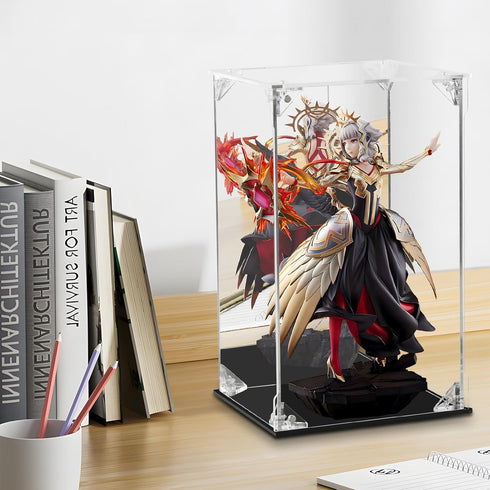(8x8x10 inch; 20x20x25 cm) Acrylic Display Case for Collectibles Assemble Clear Dustproof Acrylic Display Box