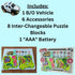 Perfect Life Ideas Set 50 Perfect Life Idea School Bus Vehicle Puzzle Track Play - Battery Operated Toy Themed Style