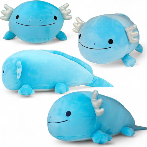 (24 inch) Pineapple Axolotl Plush Toy, Giant Soft Axolotl Stuffed Animal Pillow, Kawaii Plushies, Cute Squishy Plushie