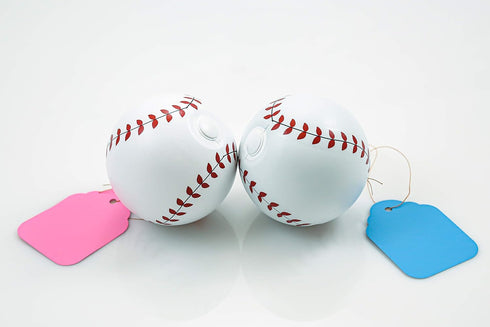 Gender Reveal Baseball Set - Pink & Blue Powder Kit for Baby Boy Girl Party, Spill Proof