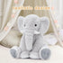 19.6inch MorisMos Large Elephant Stuffed Animal, Soft Stuffed Elephant Plush Companion Gifts for Girls Boys, Gray