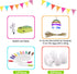 30 12 Engfa Easter Egg Decorating Kit with Pcs Eggs and Dying Markers Spinner, Easter Gifts for Kids Bunny Decorating