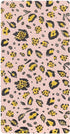 CZXW Leopard Yellow Pink Crib Sheets Fitted 52" x 28" Natural Cotton Soft
