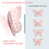 3D 3 4 48Pcs) Pink Butterfly Wall Decor Sizes Styles Butterfly Party Decorations Cake Decorations Removable Stickers