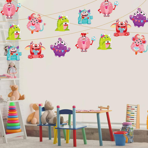 party greeting Valentine's Day Monster Craft Kits for Kids, DIY Monster Ornament Bulk Paper Decorative Kit