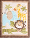 CribMATE Elephant Giraffe Lion Crocodile Quilted Crib Comforter Baby Girl/Toddler Crib Comforter Baby