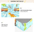 CZXW 52" 28" Cartoon Dinosaurs and Construction Vehicles Crib Sheets Fitted x Natural Cotton Soft & Breathable for Baby