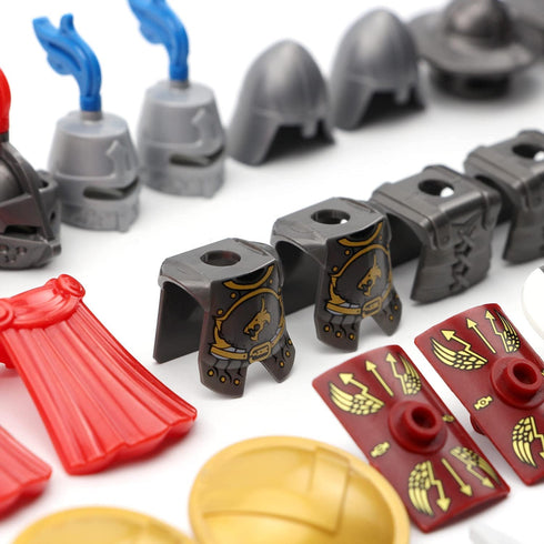 Feleph Medieval Weapons Pack for Knight Figures, Ancient Kingdom Military Soldier Castle Equipment Kit