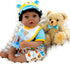 Aori Reborn Baby Dolls - Black - 18 inch Biracial Lifelike Baby Doll Boy with 7-Piece Gift Set