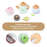 Set 3 4 5 6 UMU Wooden Tea for Kids Pretend Play Tea Party Toy with Colorful Cups, Tea Bags, Lemon Slices & More