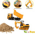 Toy To Enjoy Excavator & Dump Truck Toy Set of 2, Moveable Claw & Lifting Back, Construction Vehicle for Kids